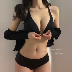 收副乳无钢圈文胸罩套装 UMA MARA前扣美背内衣女聚拢小胸性感薄款