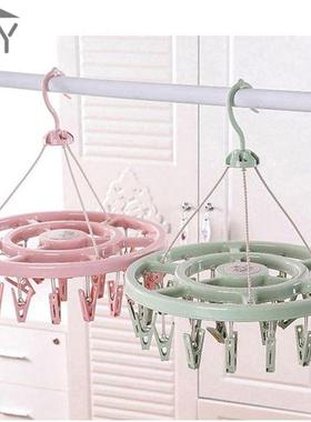 八爪鱼衣服阳台式衣架夹子夹袜子架毛巾短裤夹卡扣寝室多头晒袜架