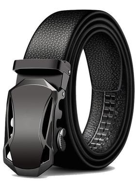 Mens Waist Belt Men Belts Leather Man For Jeans Black Male