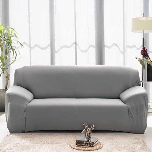 1-4 seaters fashion solid color recliner sofa covers soft