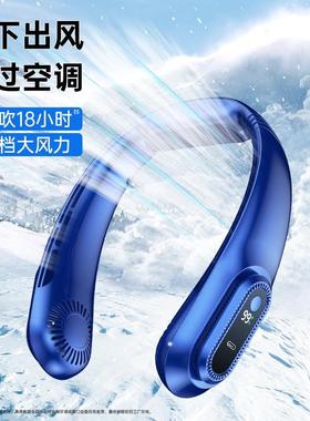 Lazy Hang Neck Fan Portable USB Charging 便携无叶挂脖电风扇1