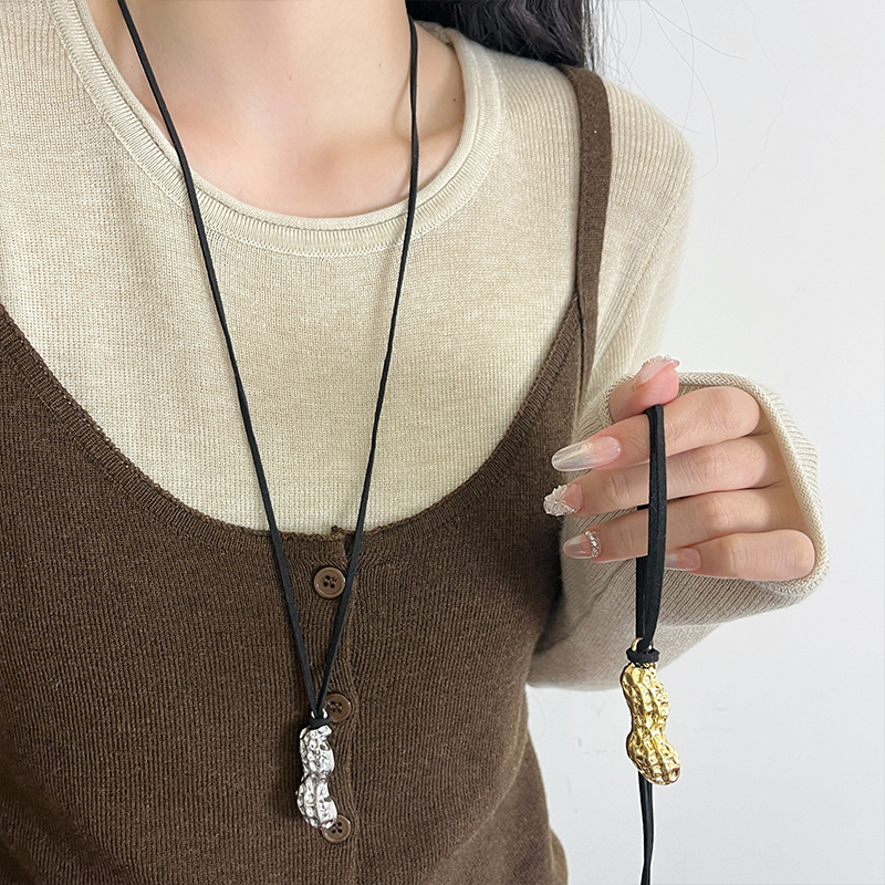 好事花生毛衣链大气高档长项链