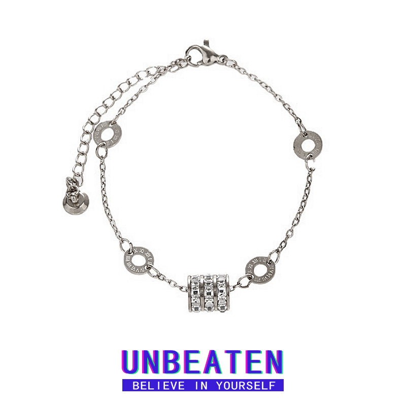 unbeaten小蛮腰钛钢手链女轻奢小众闺蜜精致手串不掉色手饰品