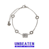 unbeaten小蛮腰钛钢手链女轻奢小众闺蜜精致手串不掉色手饰品
