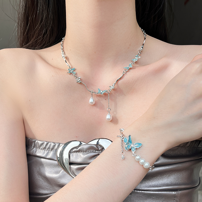 高级感辣妹ins肌理原创设计项链