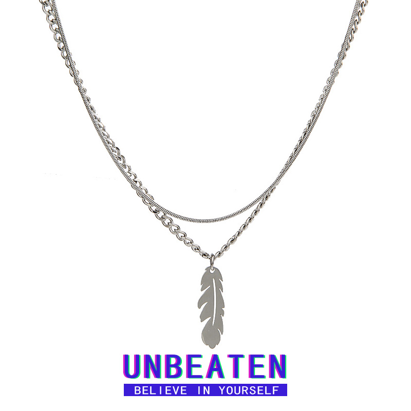 unbeaten高级感设计钛钢项链女