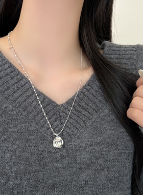 unbeaten2026新款肌理吊坠项链