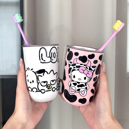 不锈钢漱口杯防霉可爱漱口杯