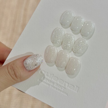 Youleenail 美甲雪绒粉细闪粉 雪花钻石透白高亮调和粉