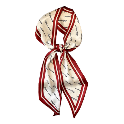 红色复古搭配衬衫韩国腰带小领巾