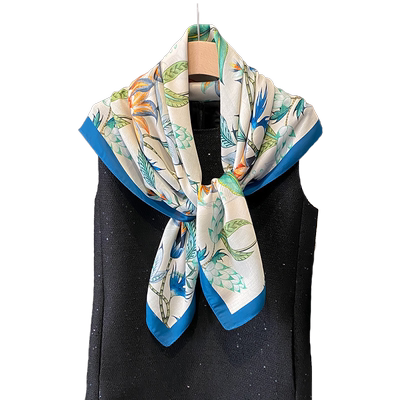 优雅气质大方巾丝巾女百搭披肩