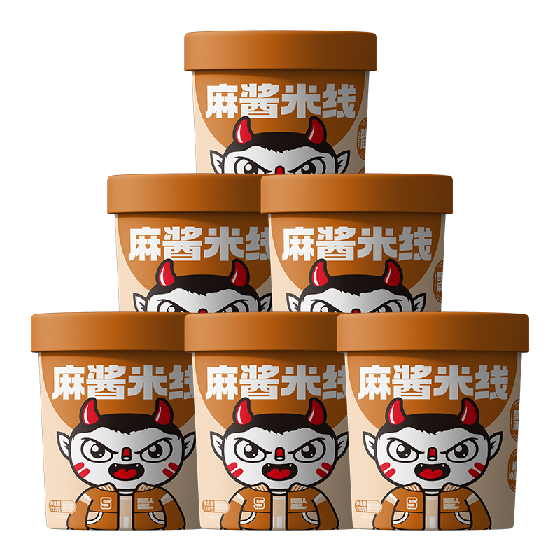 食族人麻酱米线桶装免煮米线