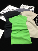 CCA自制辣妹紧身弹力针织连衣裙显瘦修身 短袖 包臀裙绿色连衣短裙