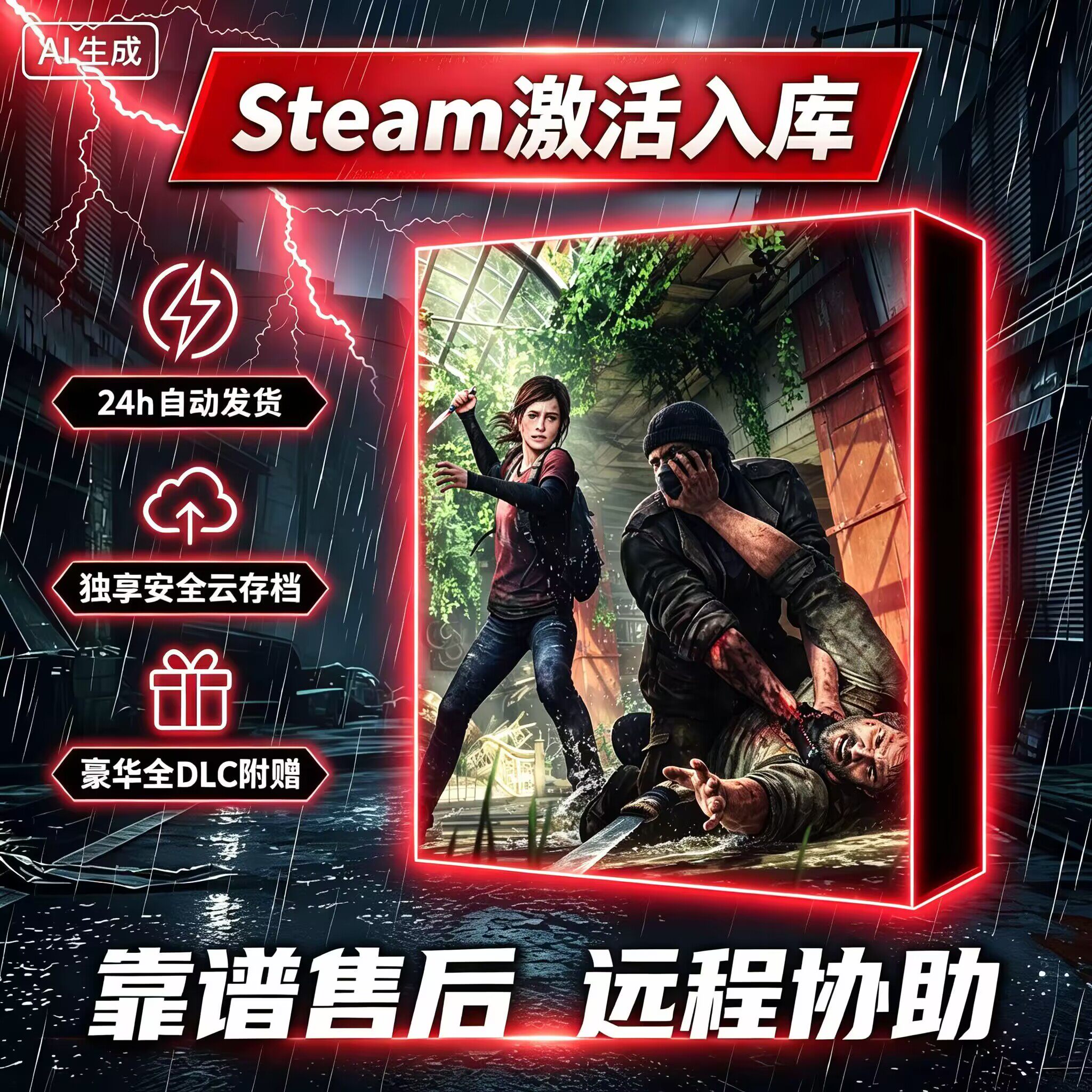 【推荐】恐怖游戏steam游戏最后生还者1 2豪华版DLC入库激活码