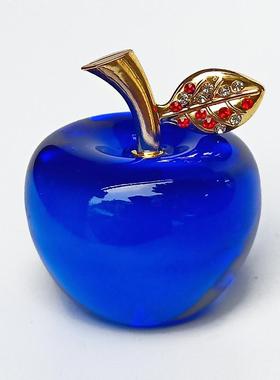 圣诞节礼物水晶苹果礼物红苹果水晶保平安礼品车载节创意汽车摆件