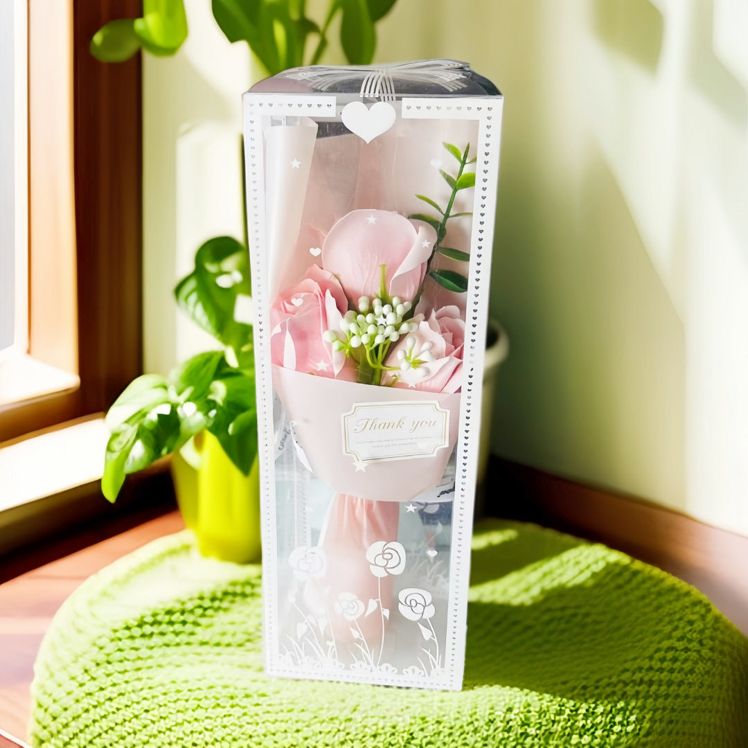 母亲节永生花礼盒香皂玫瑰花束批发康乃馨仿真花高档送妈妈礼品厂