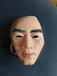 人脸装扮硅胶男士帅哥头套仿逼真穿戴全脸面具化妆舞会易容道具