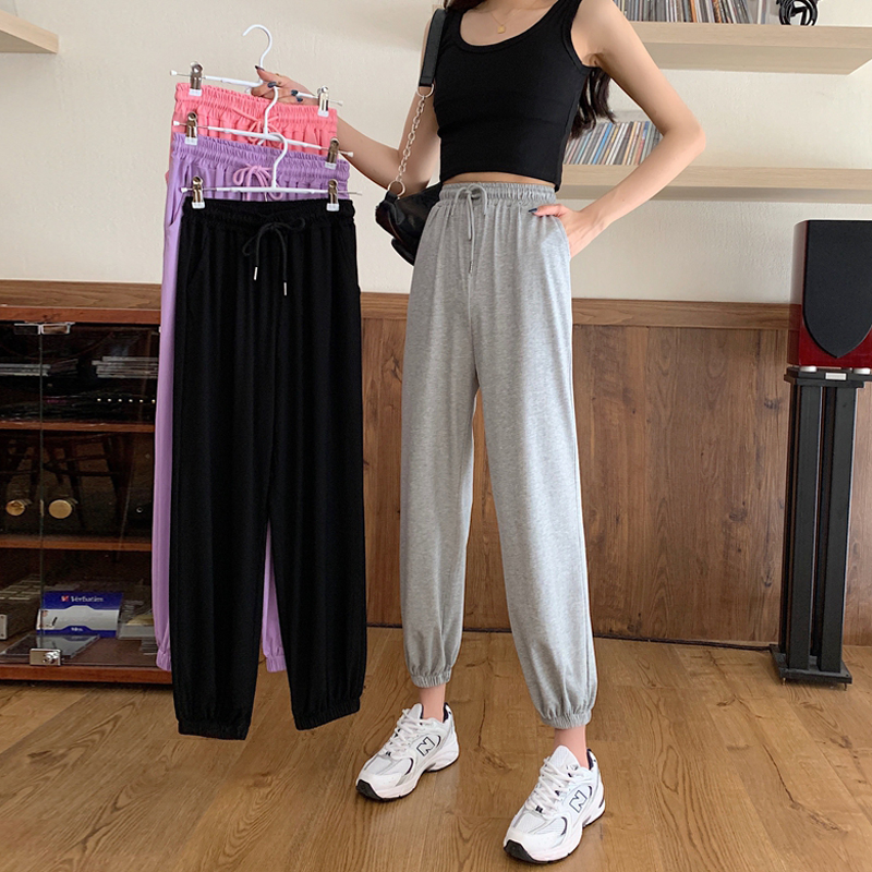 New Korean versatile 9-point Harlan pipe pants, sports casual pants, women's pants fashion