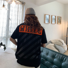 Real shooting new summer short sleeve men's and women's letters loose lovers' best friend short sleeve T-shirt women's fashion brand