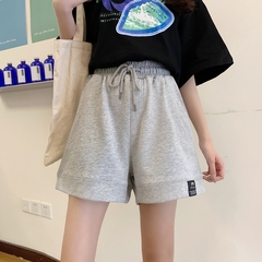 Real shot summer shorts, high waist, versatile, Hong Kong style, leisure sports pants, Harem Pants, leisure pants, female