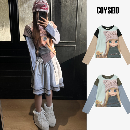 COYSEIO卡通娃娃联名款长袖上衣