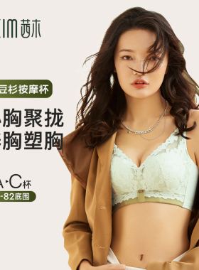 茜内衣女木外扩调整型精油养胸小胸聚拢防下垂收副乳文胸DX0746