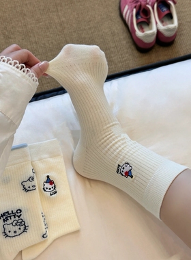 Vocal！！没踩雷～好特别的kitty 袜子！超绝减龄款 柔软又好穿