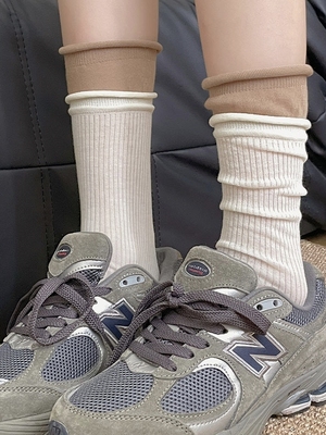 被追问的双袜口堆堆袜，太适合夏日穿咯！可堆可直舒适感满满