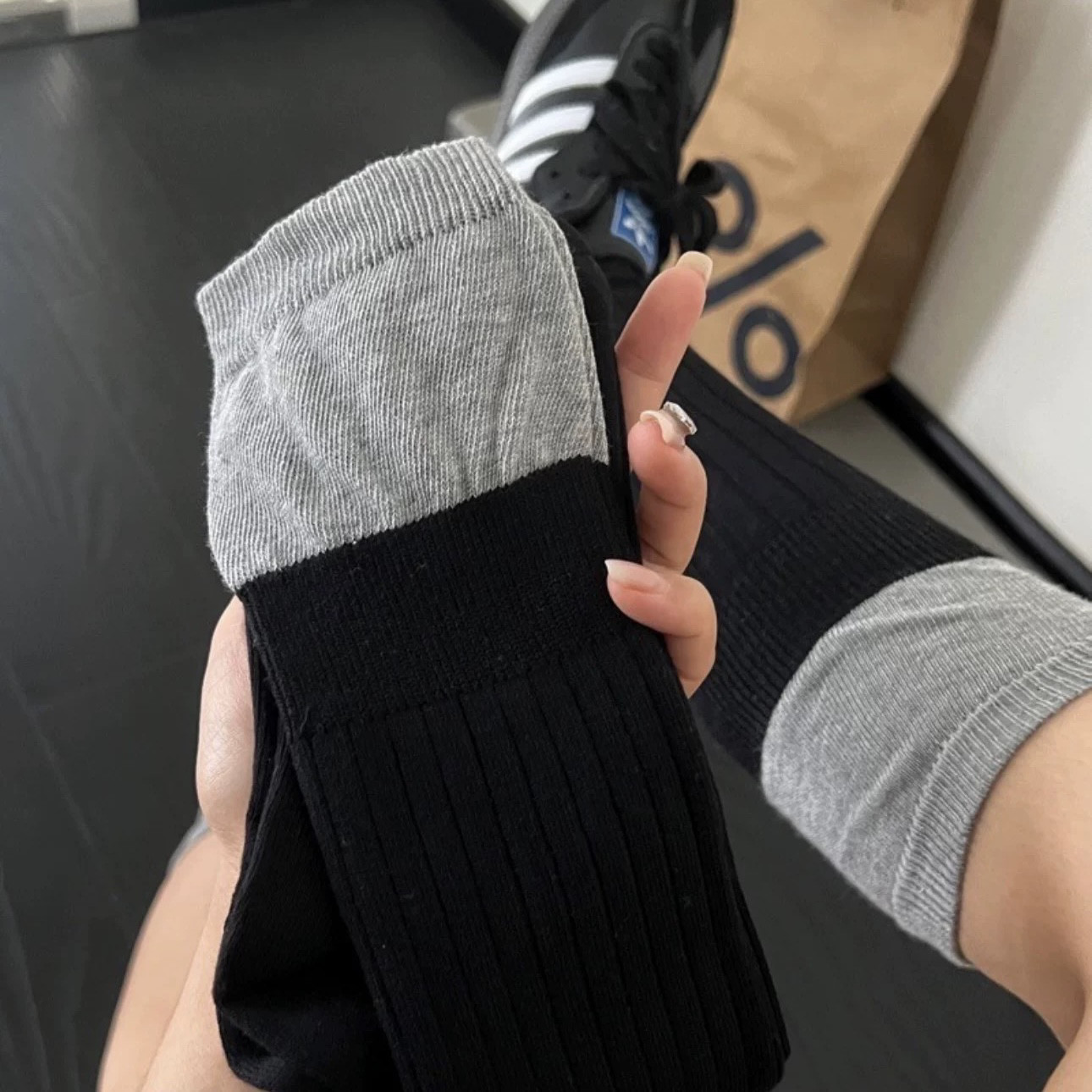 第一眼就喜欢的叠穿小腿wa！！舒适百搭又时髦～可拉可堆bi备款