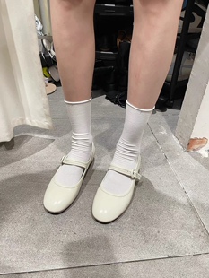 穿上你就是老板娘ʘᴗʘ widelia袜子夏季薄款天鹅绒堆堆袜中筒