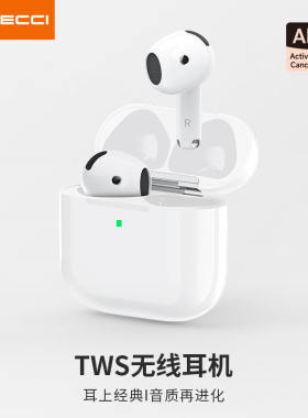 Recci G600C pro高清降噪半入耳式无线耳机 支援ANC通话降噪双边