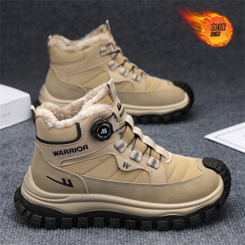 回力官方品牌店正品加绒雪地靴男