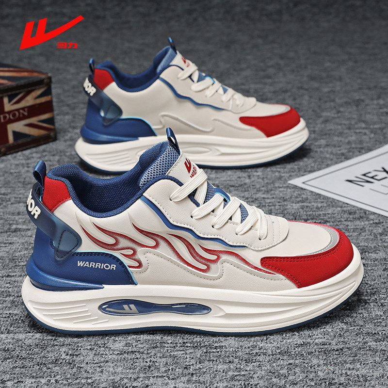 回力男鞋红色本命年2026春新款户外休闲鞋百搭耐磨厚底拼色运动鞋,运动鞋new,运动休闲鞋,淘宝优惠券,粉丝福利购,淘宝优惠卷