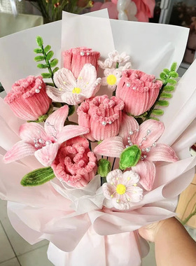 扭扭棒玫瑰花束DIY材料包