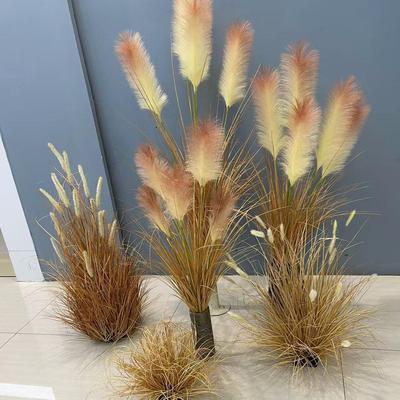 新品仿真芦苇草狗尾干花假花