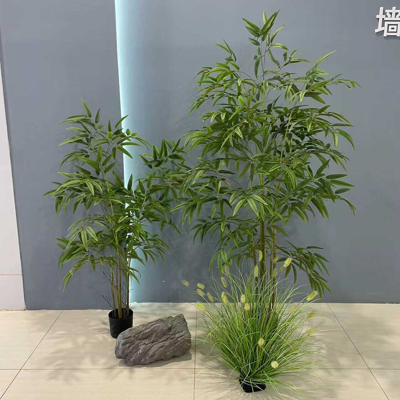 高仿真胶叶竹子盆景贴图包