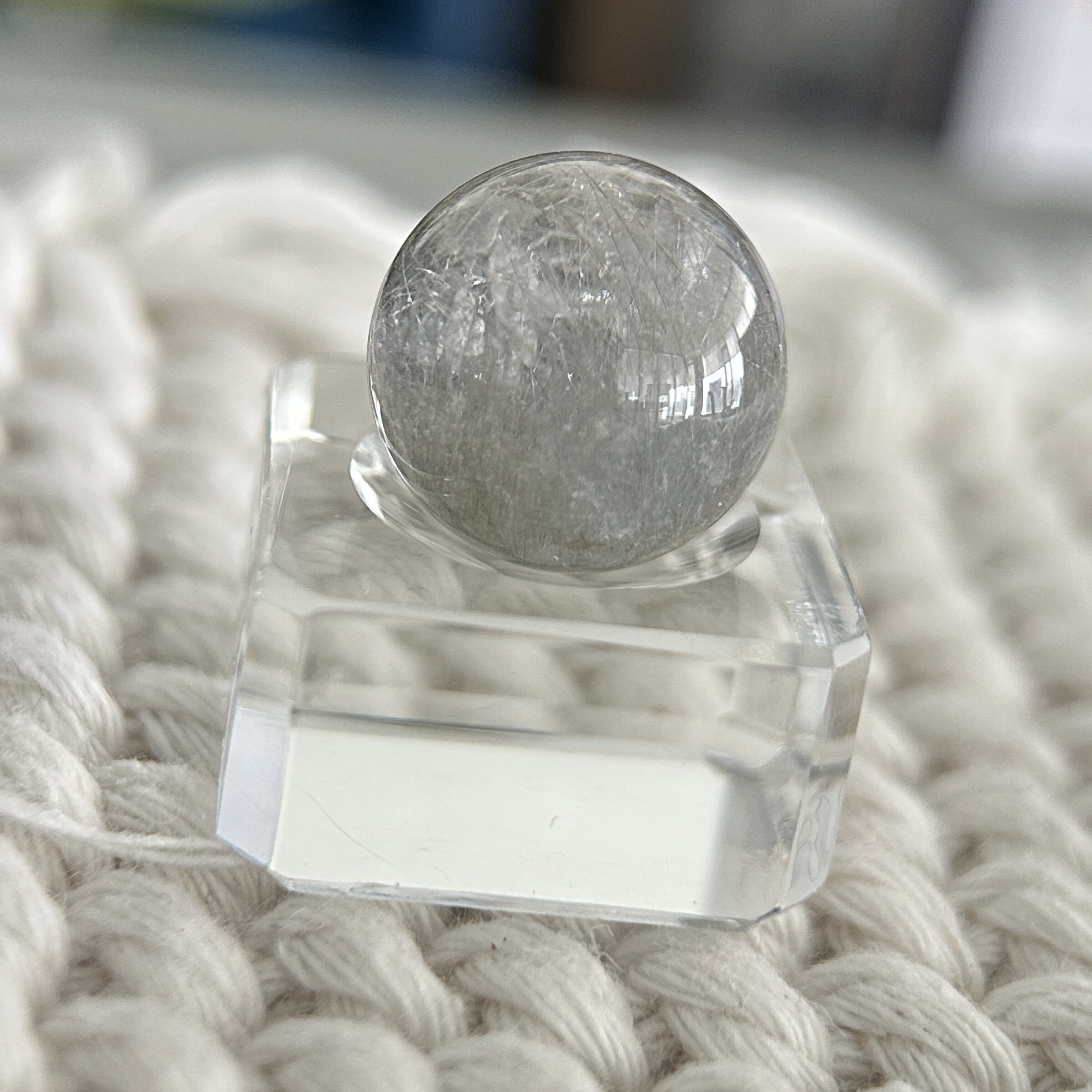 精品·蓝钢丝晶中晶共生（17.0mm)