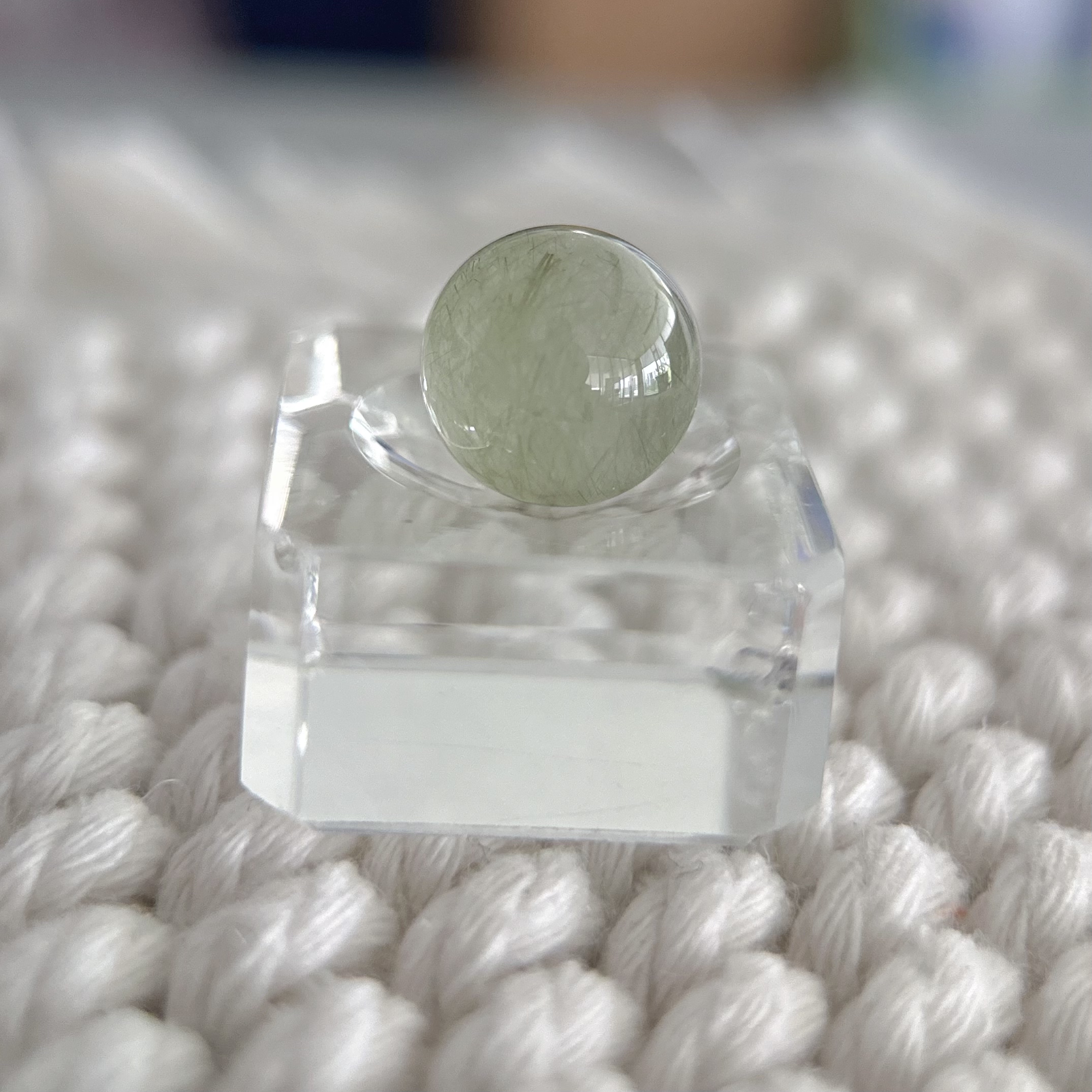 12.2mm|精品·净体果绿色拉丝兔毛【无鉴赏】