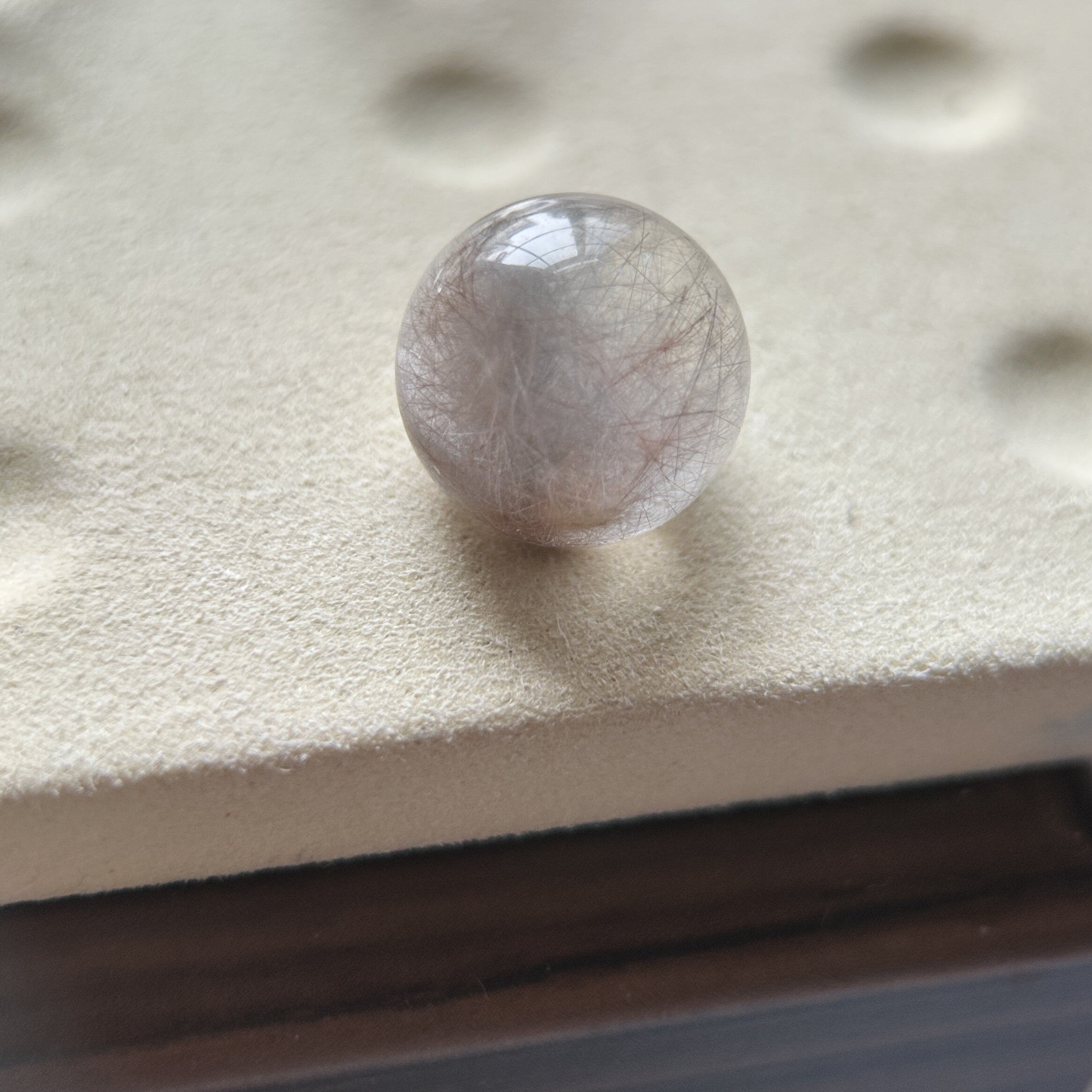 16.7mm|稀有精品·全净体蓝粉双色钢丝炸花兔毛（无鉴赏）
