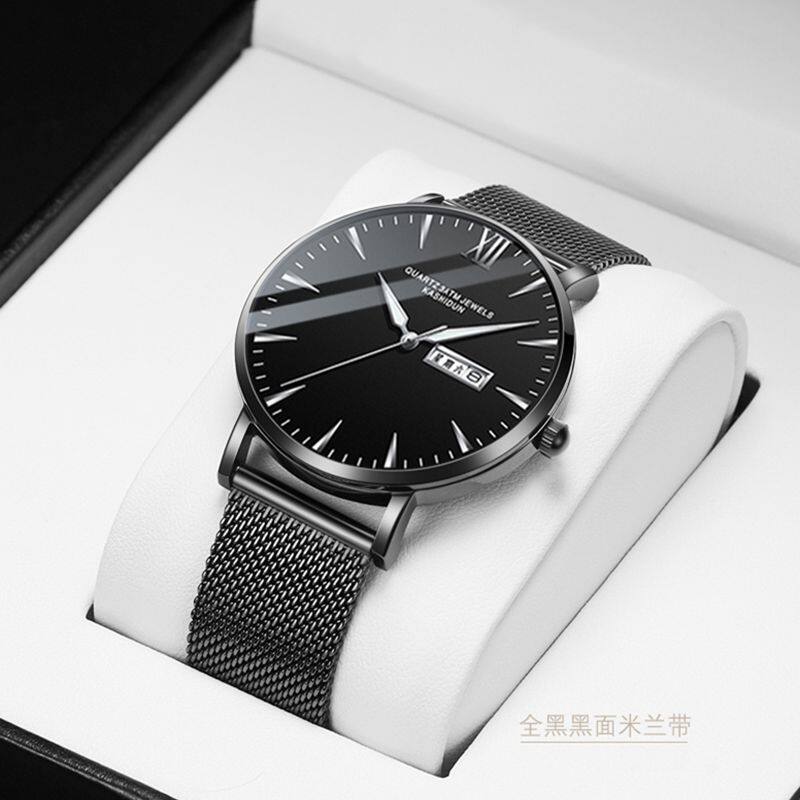 卡诗顿新款超薄石英表休闲时尚男士机械表全自动夜光防水学生手表