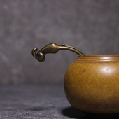 纯铜仿古文房十二生肖文房水勺水盂勺铜勺加水摆件不含水盂