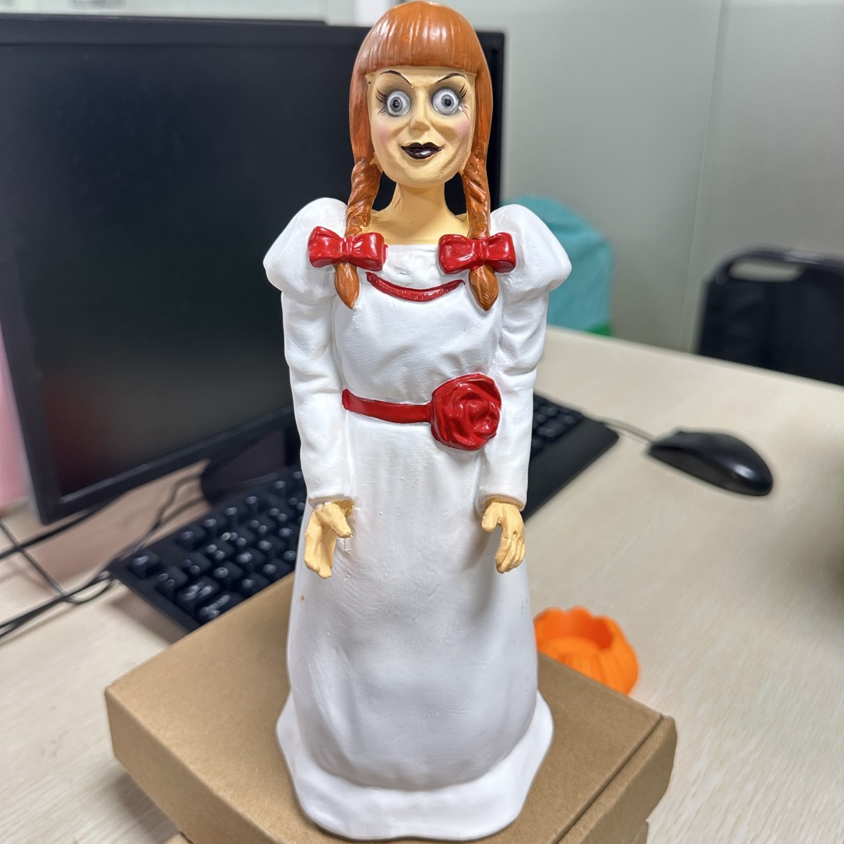 恐怖电影招魂宇宙系列跨境安娜贝尔爆米花桶安娜贝尔娃娃爆米花桶