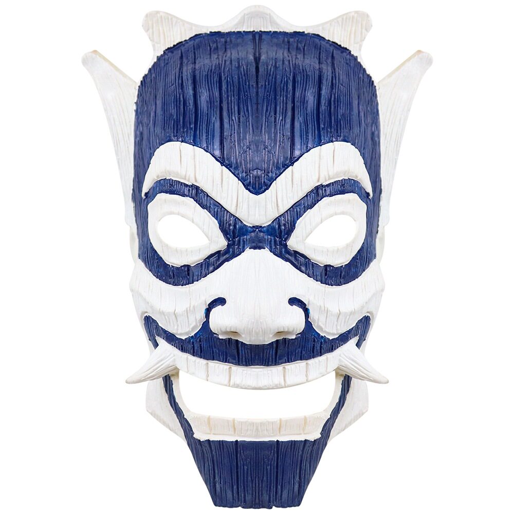 万圣新款蓝白般若面具爆款能剧日系能面罩舞会周边 cosplay