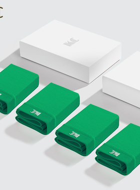 KC男士内裤抗菌绿色内裤男纯棉纯绿色平角裤短裤男平四角裤短裤头