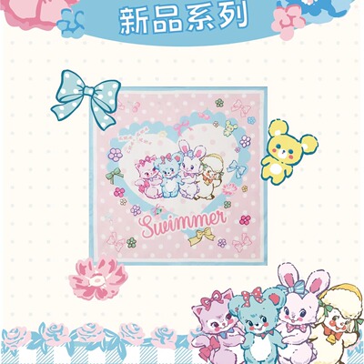 新品系列春夏多功能多用丝巾洛丽塔复古高级感原创大方巾抹胸头巾