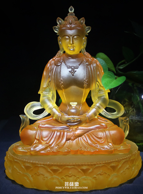 尼泊尔密宗高档风水礼品琉璃佛像