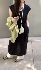 2024年夏季新款无袖连衣裙女侧绑带收腰一步裙长款气质a字长裙子