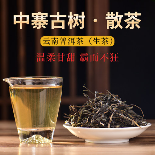 云南普洱茶冰岛茶区昔归古村中寨自家古树贡茶高香厚甜
