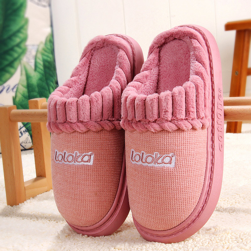 路路佳低包跟保暖厚底防滑居家用