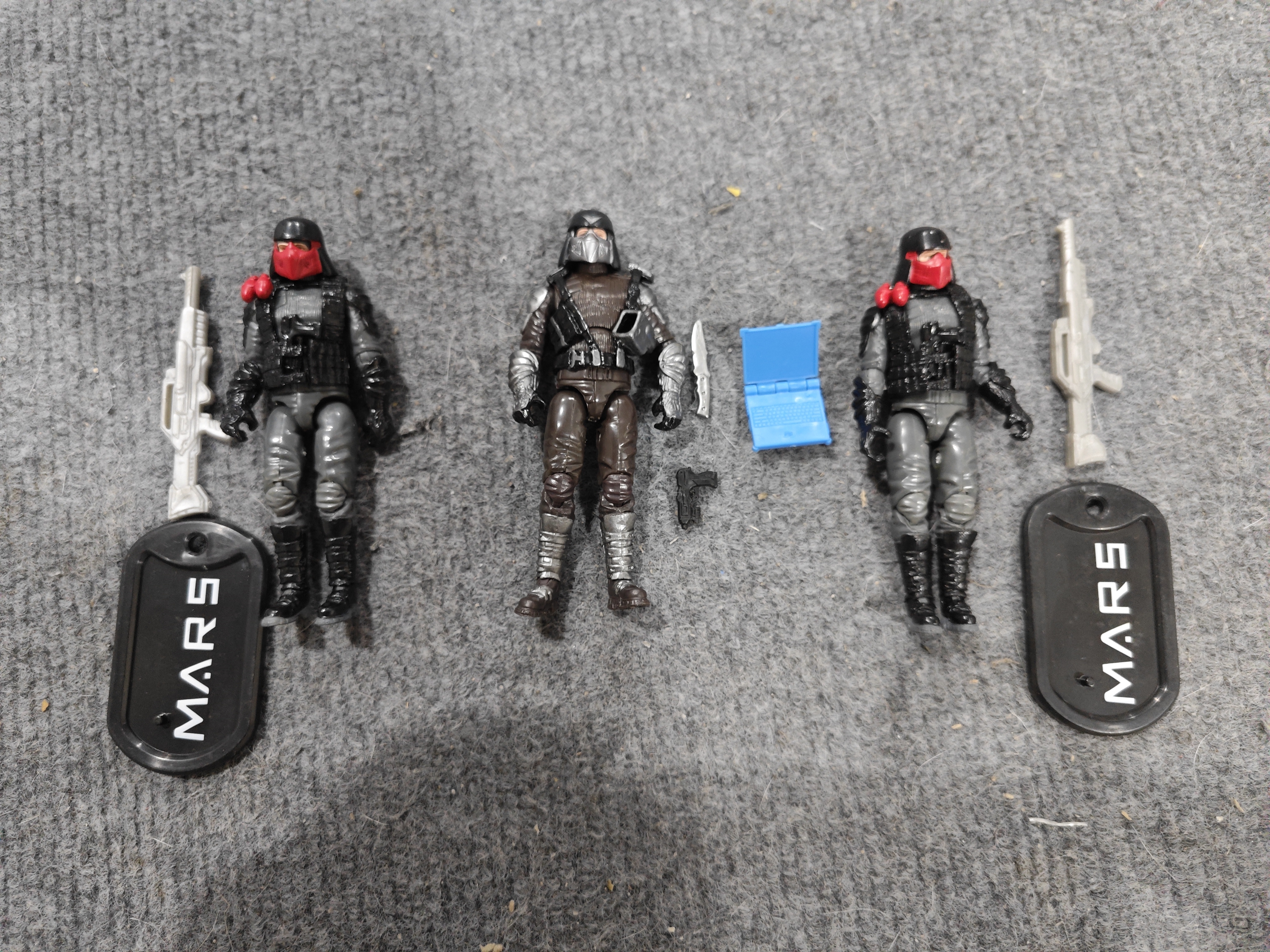 现货 孩之宝 特种部队 1/18 3.75寸 M.A.R.S作战小队 兵人 人偶